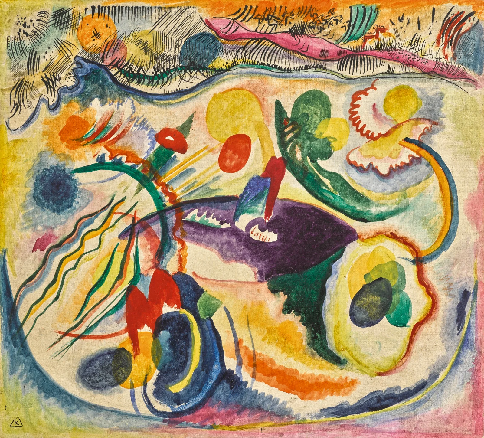 Zum Thema Jüngstes Gericht, Wassily Kandinsky