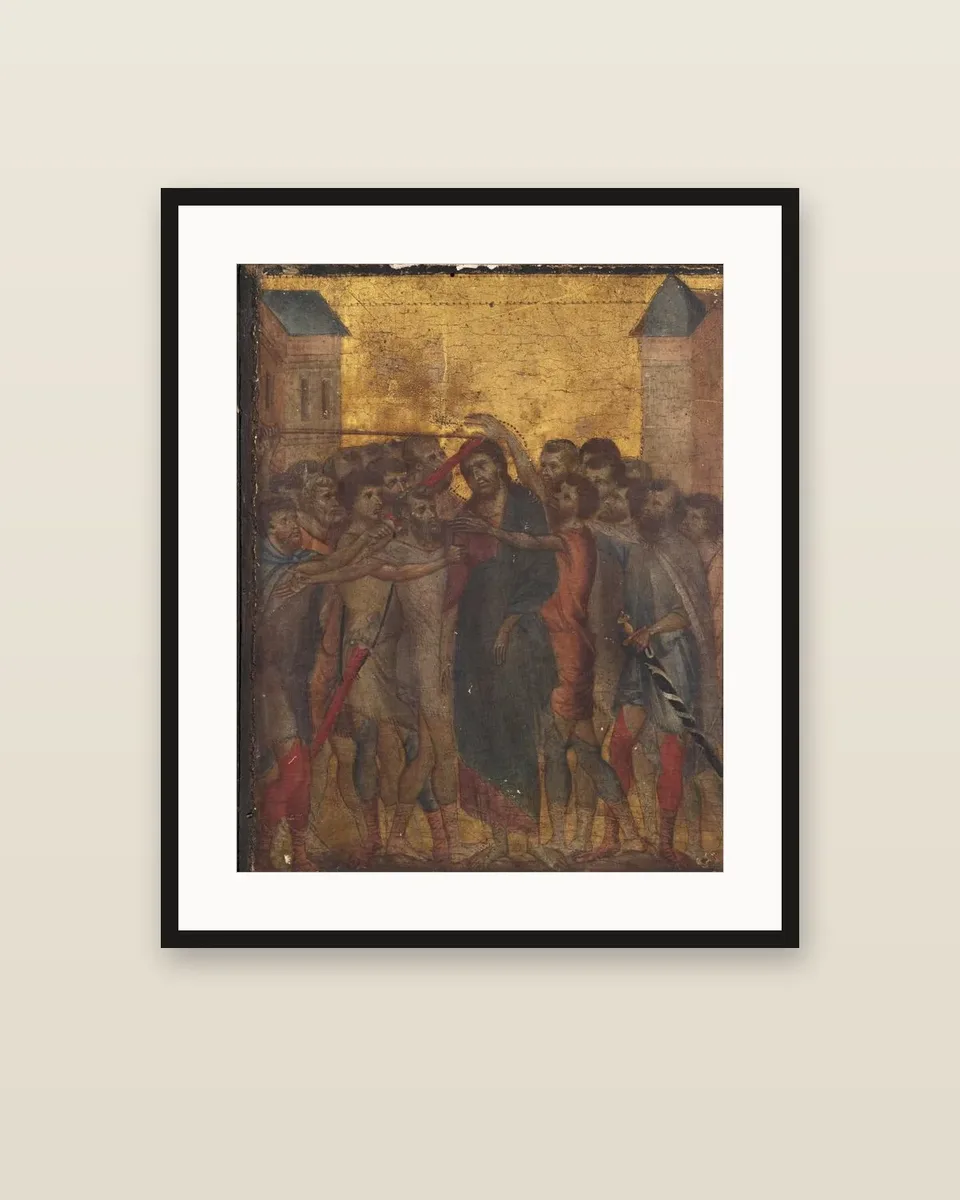 Christ Mocked by Cimabue, framed