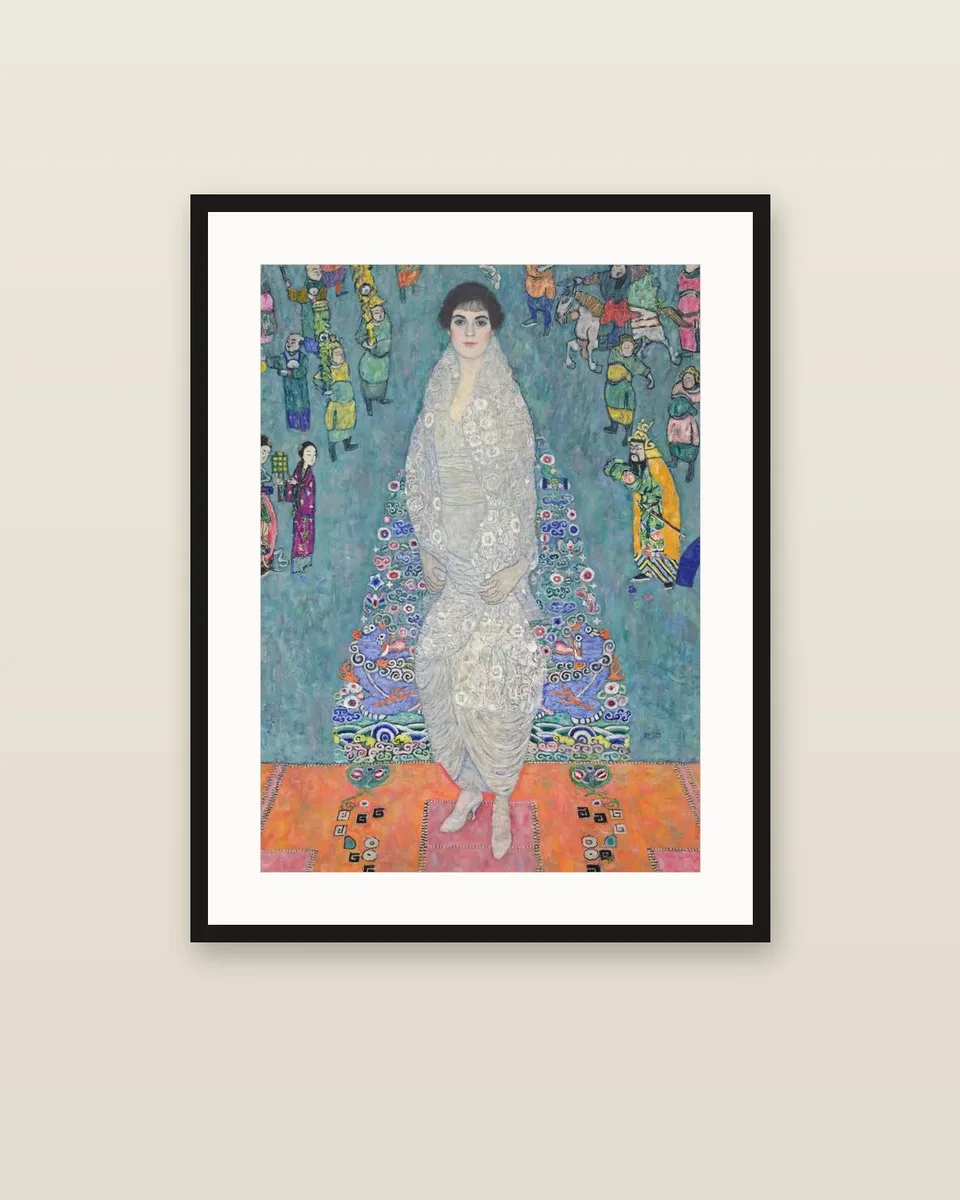 Portrait of Elisabeth Lederer by Gustav Klimt, framed