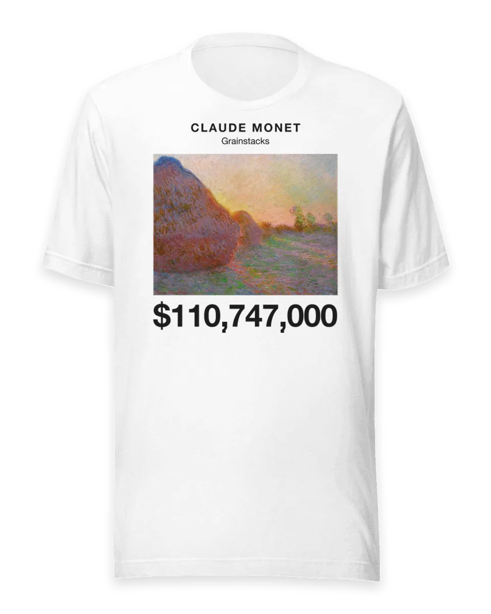 T-shirt: Grainstacks by Claude Monet