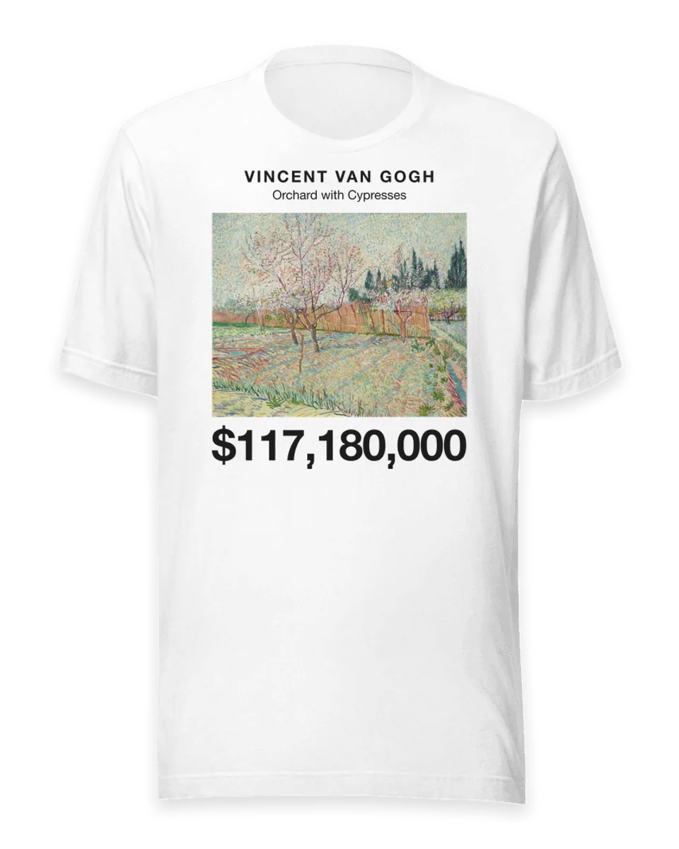 T-shirt: Orchard with Cypresses by Vincent van Gogh
